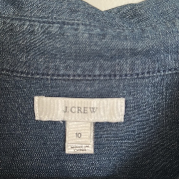 J. Crew Denim Shirt Dress - Picture 3 of 9